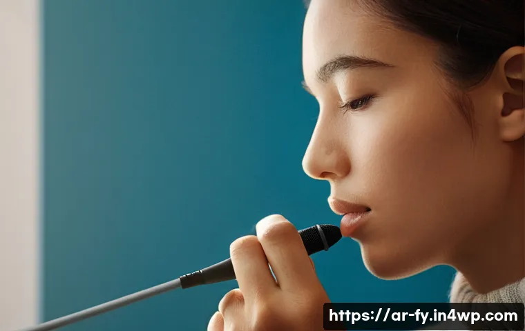 ASMR의 뇌 활동 변화 연구 - **Prompt 1: Gentle Whispers and Soft Brushing for Relaxation**
A close-up, softly lit shot focus...